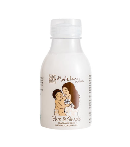 Pure & Simple (Fragrance Free) Organic Coconut Body Oil 300ml/10.14 fl oz